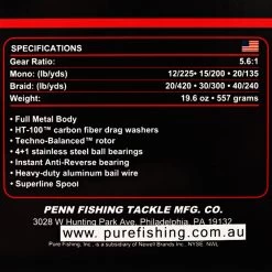 PENN Fierce III 5000 Spinning Reel -Hot Sale Fishing Store 134198 7 n