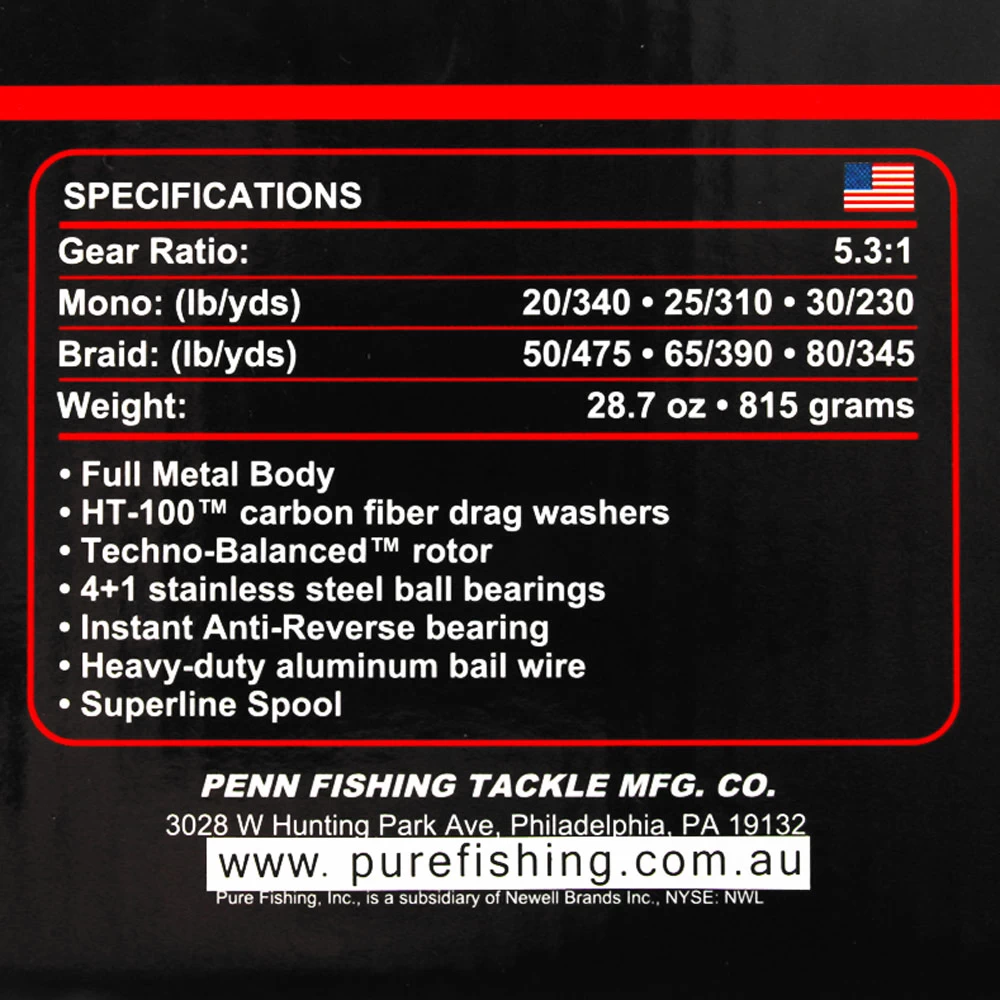 PENN Fierce III 8000 Spinning Reel 4 PENN Fierce III 8000 Spinning Reel - Image 2