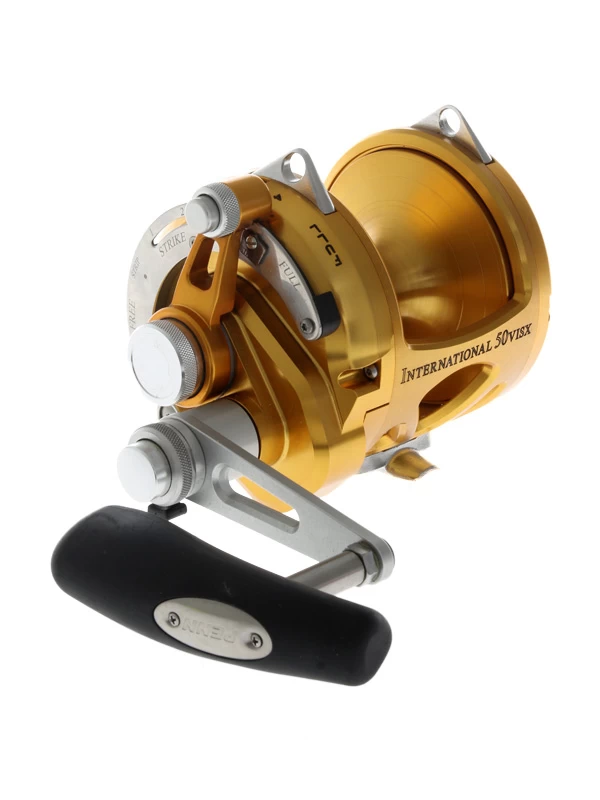 PENN International 50 VISX Ocean Assassin 2-Speed Gold Bent Butt Game Combo 5ft 5in 37kg 2pc 5 PENN International 50 VISX Ocean Assassin 2-Speed Gold Bent Butt Game Combo 5ft 5in 37kg 2pc - Image 3