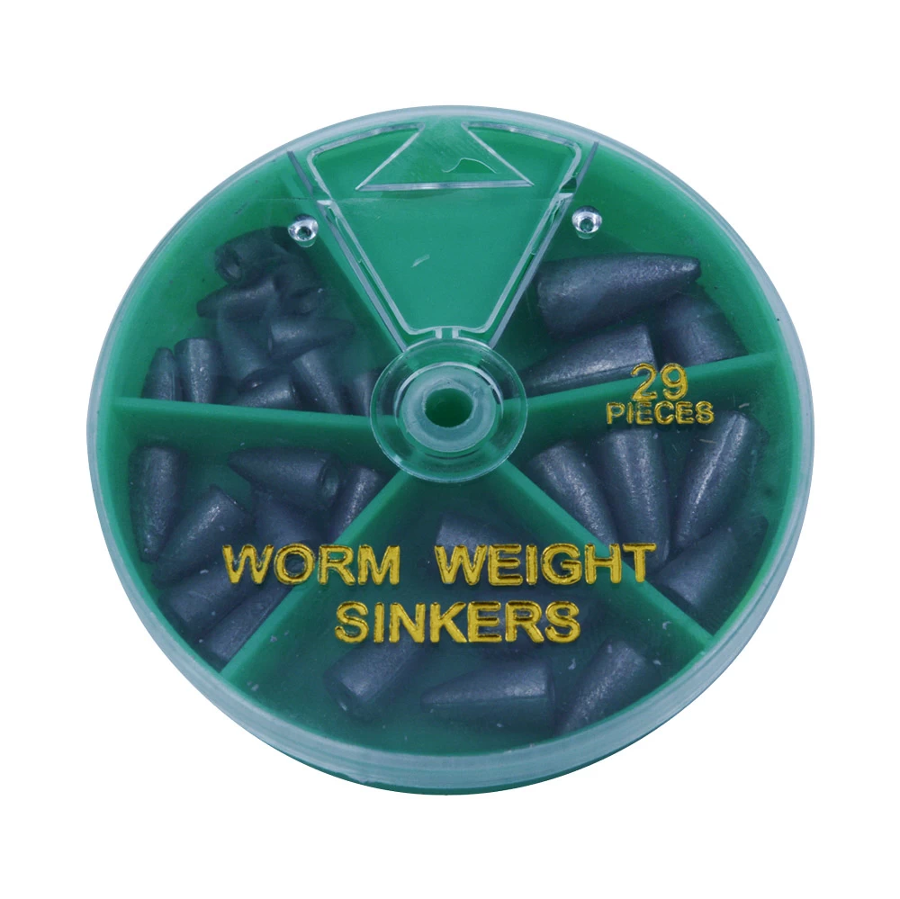Kilwell Worm/Bullet Sinker Pack 29pc 3 Kilwell Worm/Bullet Sinker Pack 29pc