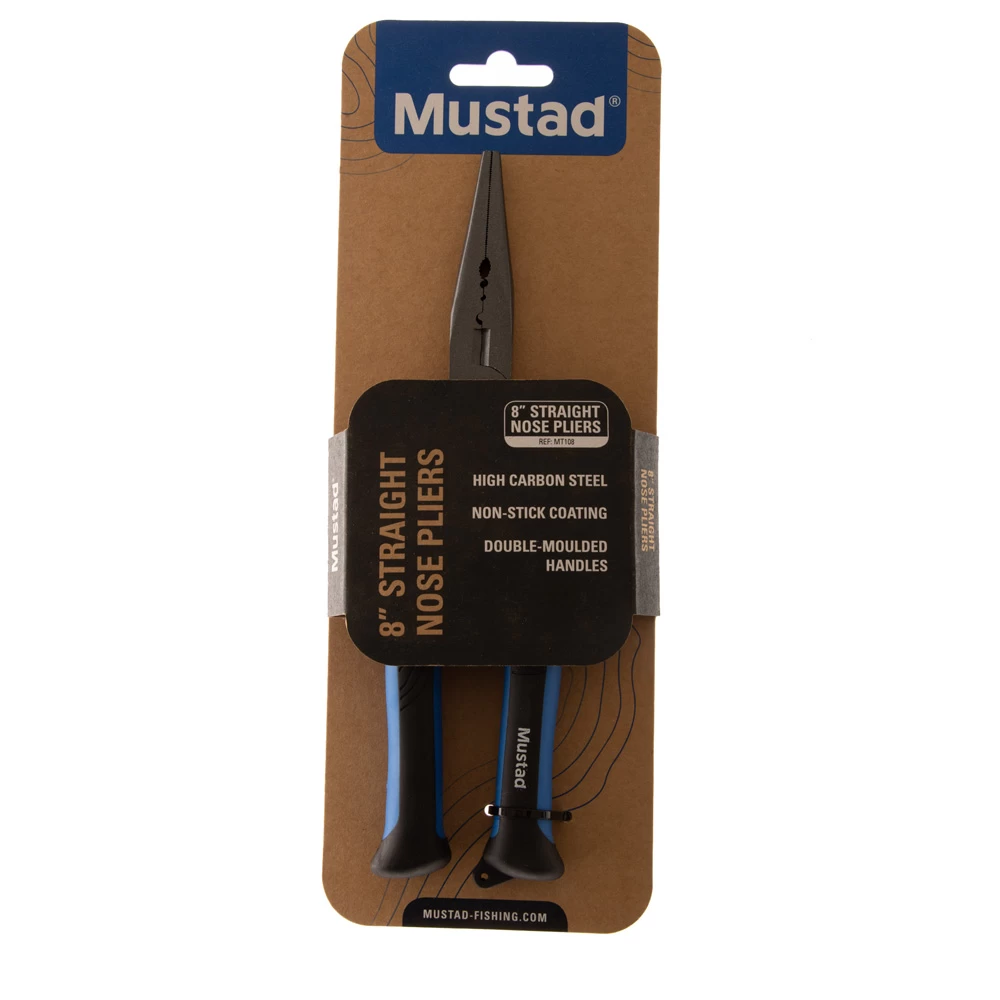 Mustad Straight Nose Pliers Blue 7.87in 3 Mustad Straight Nose Pliers Blue 7.87in