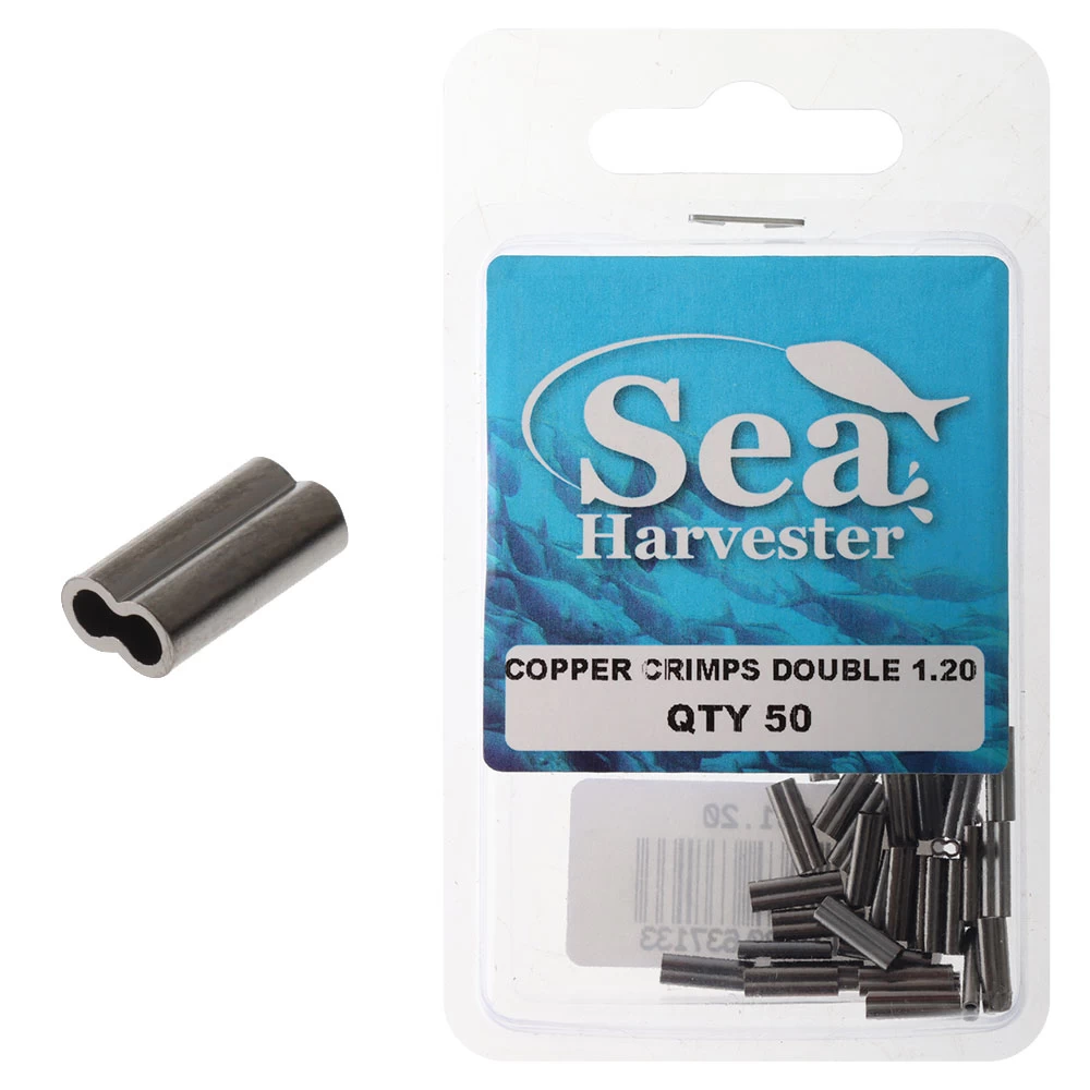 Sea Harvester Double Barrel Copper Crimp Sleeves 3 Sea Harvester Double Barrel Copper Crimp Sleeves