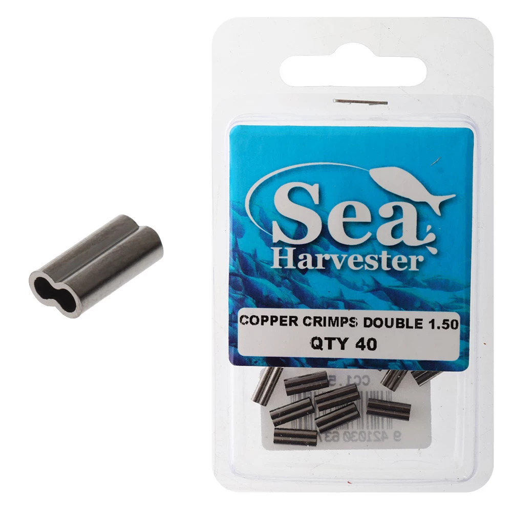Sea Harvester Double Barrel Copper Crimp Sleeves 4 Sea Harvester Double Barrel Copper Crimp Sleeves - Image 2