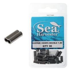 Sea Harvester Double Barrel Copper Crimp Sleeves 8 Sea Harvester Double Barrel Copper Crimp Sleeves -Hot Sale Fishing Store 184975 1 pc 1