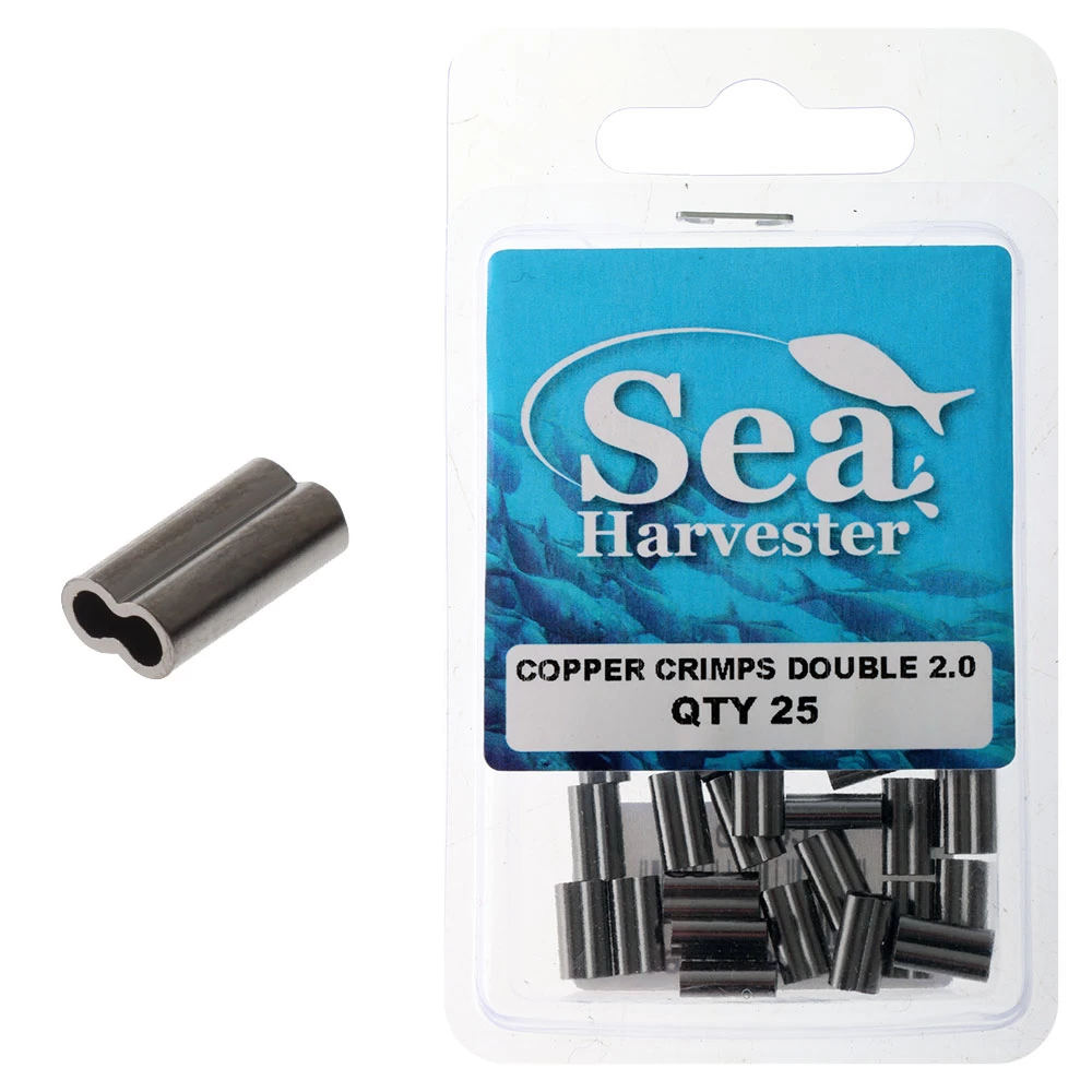 Sea Harvester Double Barrel Copper Crimp Sleeves 6 Sea Harvester Double Barrel Copper Crimp Sleeves - Image 4