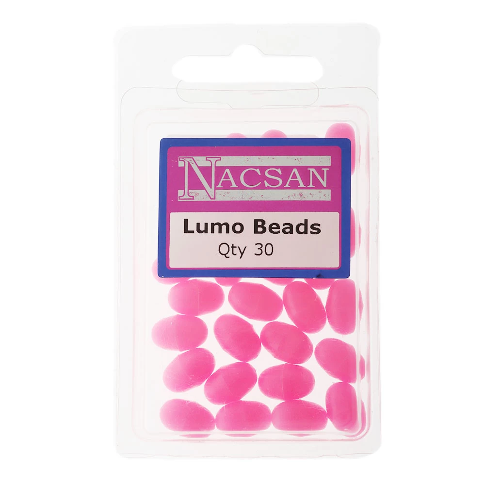 Nacsan Hard Fishing Beads Lumo Pink 3 Nacsan Hard Fishing Beads Lumo Pink