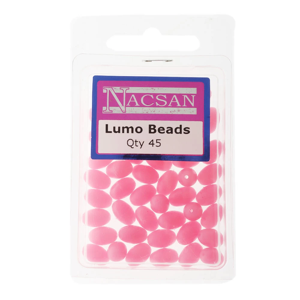 Nacsan Hard Fishing Beads Lumo Pink 5 Nacsan Hard Fishing Beads Lumo Pink - Image 3