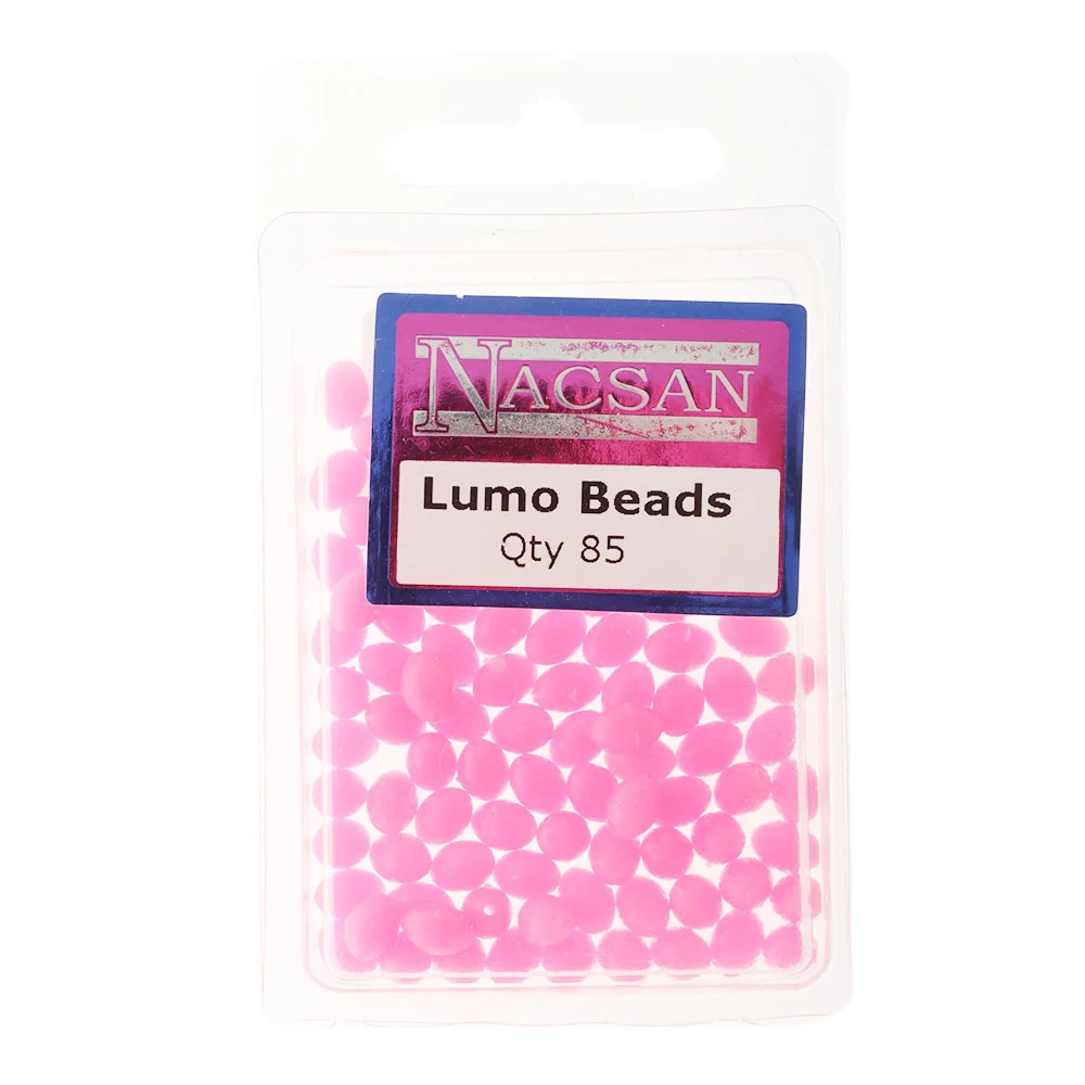 Nacsan Hard Fishing Beads Lumo Pink 6 Nacsan Hard Fishing Beads Lumo Pink - Image 4