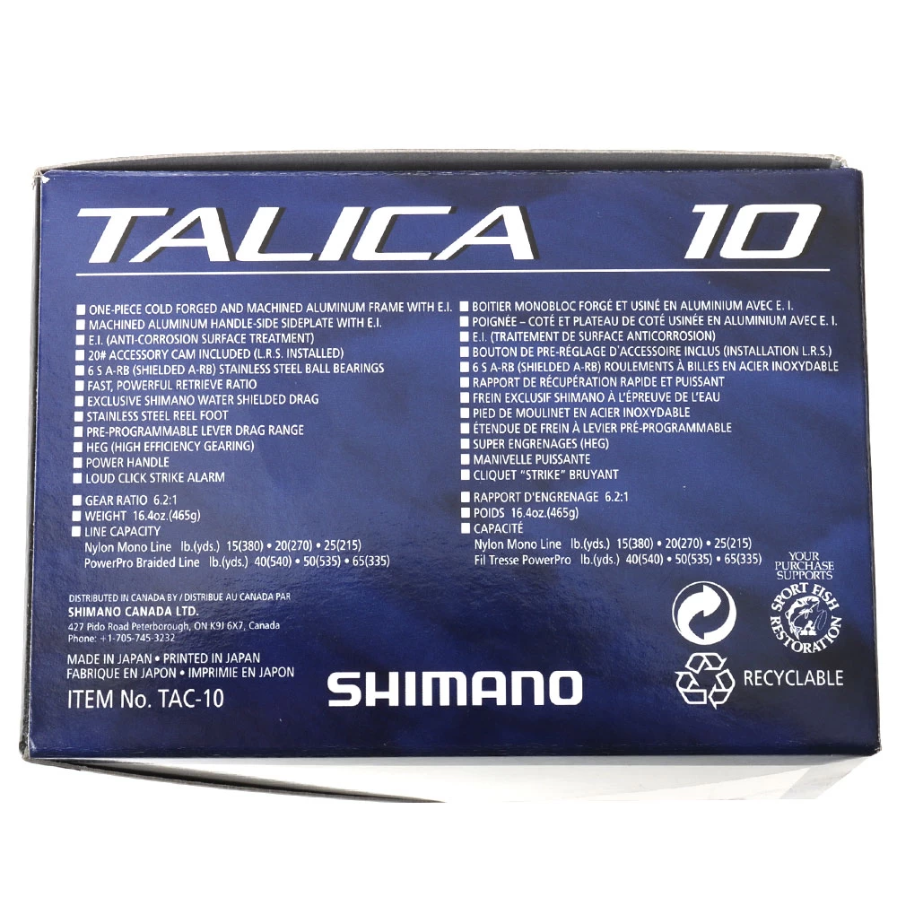 Shimano Talica 10 Jigging Reel 4 Shimano Talica 10 Jigging Reel - Image 2