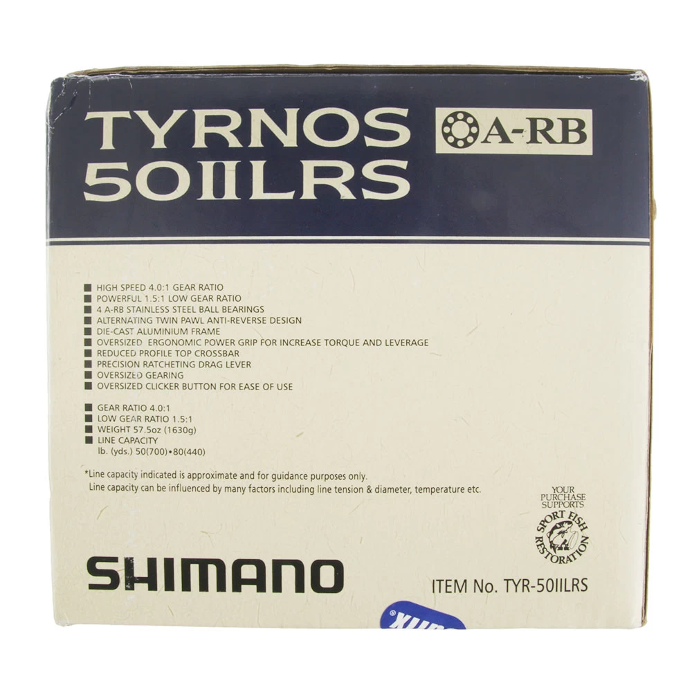 Shimano Tyrnos 50 LRS 2-Speed Overhead Reel 4 Shimano Tyrnos 50 LRS 2-Speed Overhead Reel - Image 2