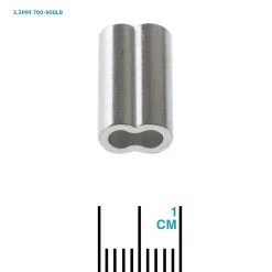 ManTackle Aluminium Double Barrel Crimp Sleeves Qty 20 -Hot Sale Fishing Store 95853 1