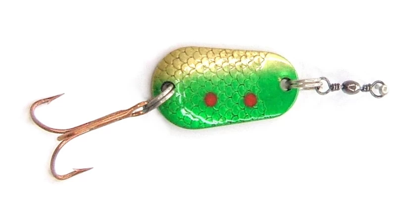 Kilwell NZ Zed Spinner Lure Treble Hook Green Gold 7g Qty 2 3 Kilwell NZ Zed Spinner Lure Treble Hook Green Gold 7g Qty 2