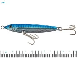 White Label Blue Silver Micro Jig With Twin Treble Hooks -Hot Sale Fishing Store groupedleadfishthooks 2