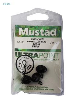 Mustad Fastach Football Jig Head Weights 13 Mustad Fastach Football Jig Head Weights -Hot Sale Fishing Store groupedweightfastachfootball 3