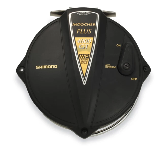 Shimano Moocher Plus 4000GTP Reel Spooled With Leadline 3 Shimano Moocher Plus 4000GTP Reel Spooled With Leadline