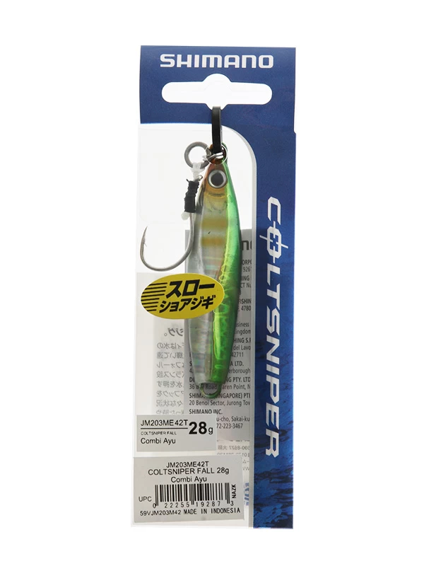 Shimano ColtSniper Flatfall Jig 28g 42T Silver Chartreuse 8 Shimano ColtSniper Flatfall Jig 28g 42T Silver Chartreuse - Image 6