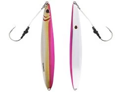 Shimano Butterfly Flat-Side Mechanical Jig Pink Silver 224g 7/0